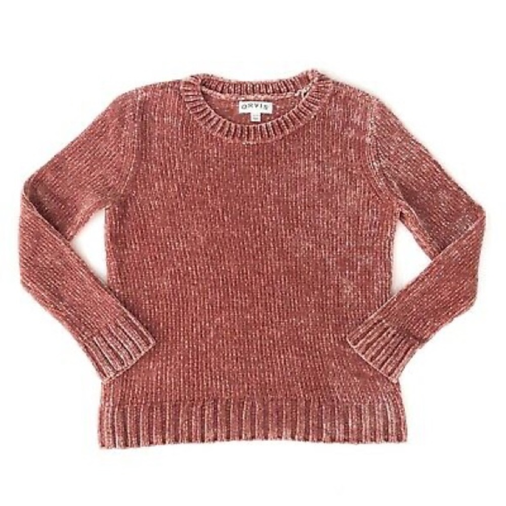 Orvis Pink Soft Crew Neck Sweater Size medium